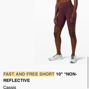 Lululemon Fast and Free Women's Shorts